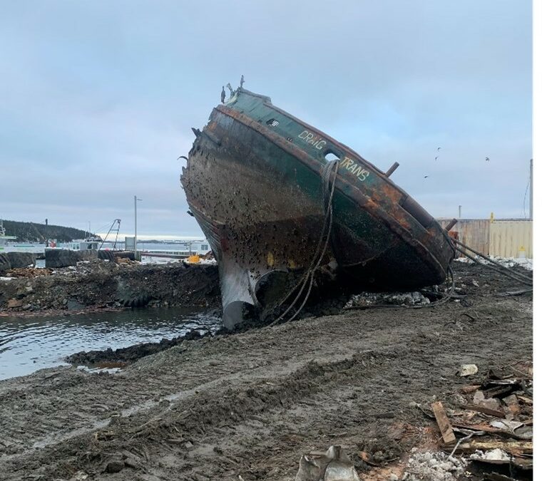 Old Tug Boat Moored Near Marie Joseph Removed